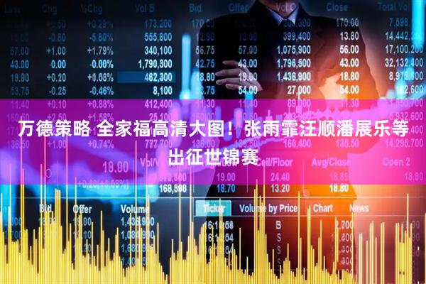 万德策略 全家福高清大图！张雨霏汪顺潘展乐等出征世锦赛